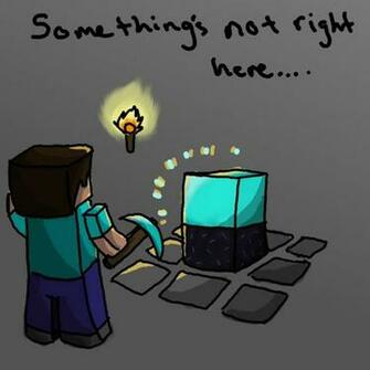 Minecraft Obsidian Block Wallpaper Diamond By