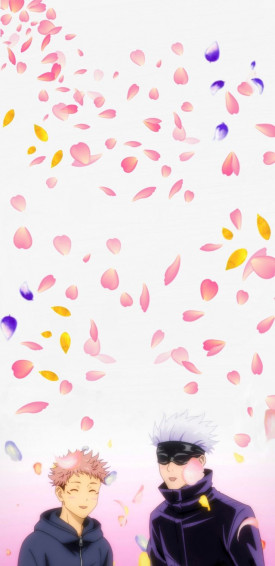 Yuji Itadori And Gojo Satoru Kawaii Flower Wallpaper Pretty