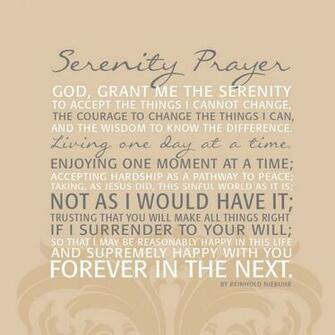 Full Serenity Prayer S