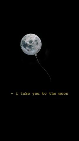 Black Wallpaper Moon