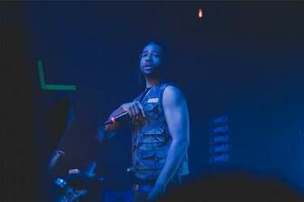 Partynextdoor In Profound Aesthetic Woodland Camo Cargo