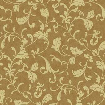 Metallic Gold Tuscan Leaf Scroll Wallpaper Wall Sticker