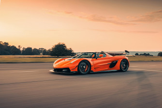 Orange Koenigsegg Jesko Prototype