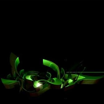 Black And Green Abstract Wallpaper HD In