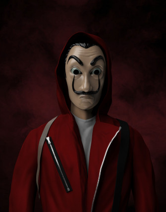 Money Heist Mask Wallpaper