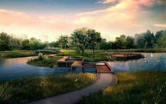 Digital Japanese Garden Wallpaper HD