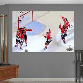 Chicago Blackhawks Stanley Cup Celebration Mural Fathead Wall