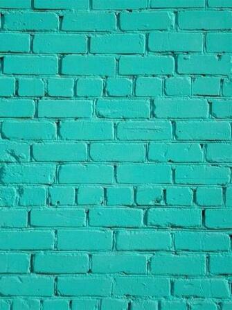 Wallpaper Pattern Color Background Teal Bricks Brick