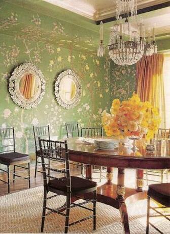 Linden Blue Favorite Find Friday Chinoiserie Inspired Wallpaper