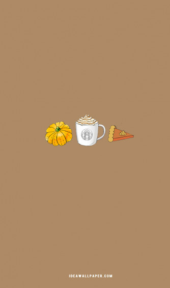 Aesthetic Fall Wallpaper Simple Background Idea