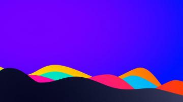 Abstract Purple Waves 4k Wallpaper
