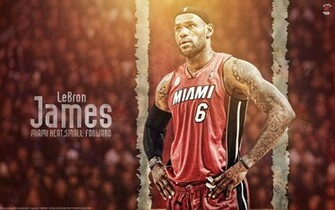 Lebron James Dunk Heat Wallpaper