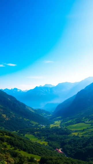 Blue Mountain Calendar Wallpaper
