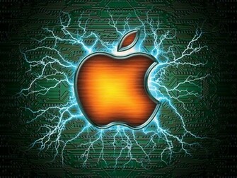 Apple Rocks Macintosh Computer Desktop Wallpaper