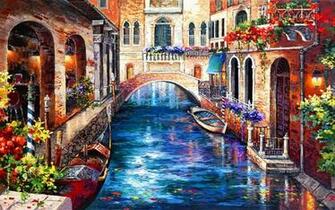 Venice Paintings Wallpaper Amazing Photos Cool Image High