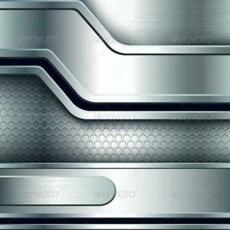 Abstract Background Metallic Silver Banners Background Decorative