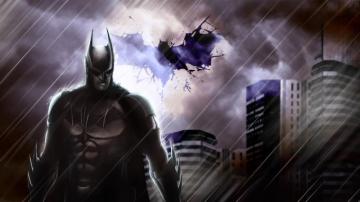 Batman In The Rain 4k Superheroes Wallpaper HD