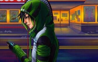 Wallpaper Art Boy Hood Headphones Music Player Profile