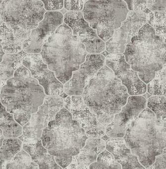 Rw41009 Palazzo Taupe Quatrefoil Geometric Wallpaper Boulevard
