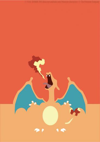 Minimalist Wallpaper Zelda Charizard