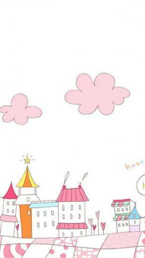 Pink Town Cute Wallpaper For iPhone