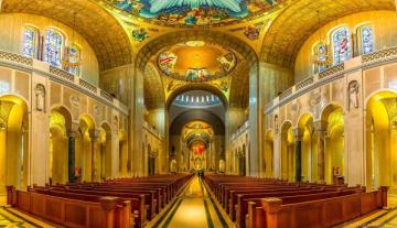 The Inside Of A Church HD Wallpaper Background Image