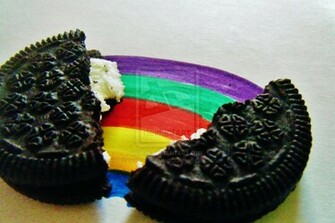 Rainbow Oreo Wallpaper By