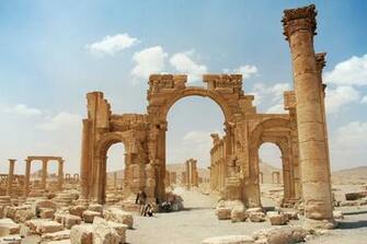Ruins At Palmyra Syria Computer Wallpaper Desktop Background