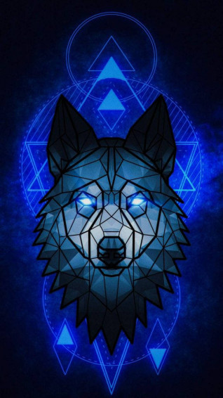 Blue Wolf Wallpaper