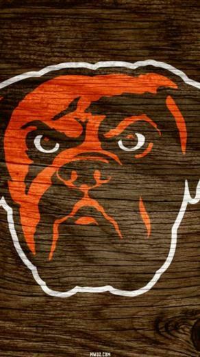 Cleveland Browns Brown Weathered Wood Wallpaper For iPhone