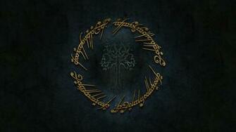 Lord Of The Rings Gold Logo HD Wallpaper