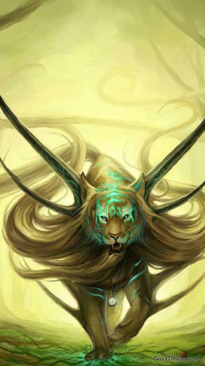 iPhone HD Wallpaper Mystical Lion