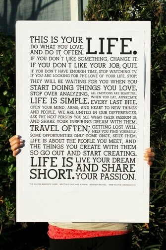 Love And It Often Holstee Manifesto Sexy Wallpaper Rainpow