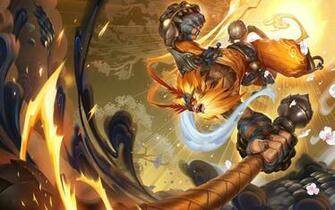 Radiant Wukong Art League Of Legends Wallpaper