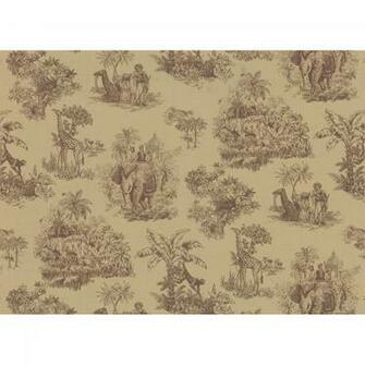 Light Brown Safari Toile Wallpaper Overstock Shopping Top Rated