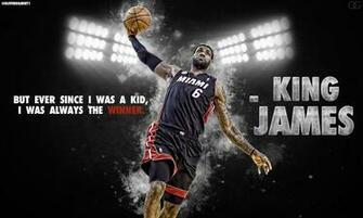 Lebron James Basketball Quote King Wallpaper