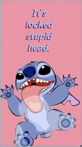 Cute Stitch Lockscreen Wallpaper