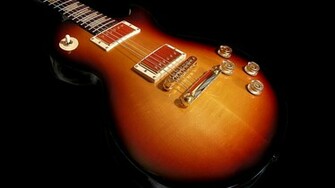 Les Paul Gold Hardware Electric Guitar HD Desktop Wallpaper