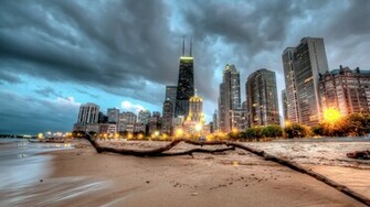 Chicago Cityscape HD Wallpaper Desktop