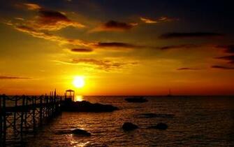 Beach HD Sunset Wallpaper 1080p