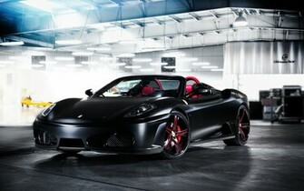 Ferrari F430 Spider Black HD Wallpaper