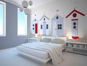 Nights Beach Hut Wallpaper Sweetie Huts
