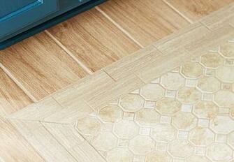 Faux Rug On Wood