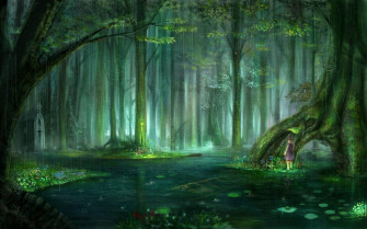Mystical Forest Wallpaper