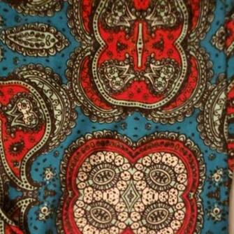 Lularoe Teal Background Pasley Design Leggings Size Os One