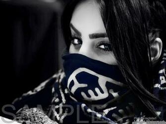 Details About Girl Wearing Bandana Crips Gang Poster Print