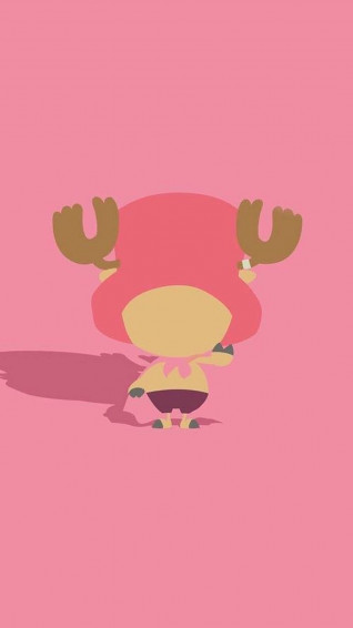 Chopper Minimalist Art One Piece iPhone Wallpaper