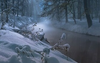Winter Night Desktop Wallpaper Toptenpack