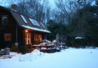 Pin Cabin Christmas Tree HD Image Wallpaper With On