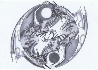Yin Yang Dragon Wallpaper Dragons By Nam77